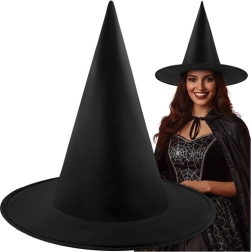 Nõiamüts RUHHY Halloweeniks, universaalne must
