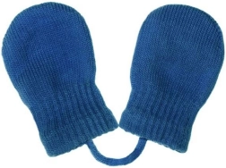 Beebide talvised kootud kindad New Baby, navy, 0–3 kuud