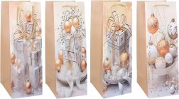 Jõuluteemaline kingikott pudelile M 12 × 35 × 9 cm