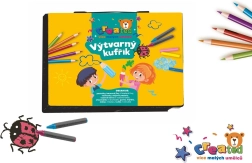 Loominguline maalimiskomplekt plastist kohvris