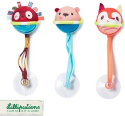 Lilliputiens - set of 3 floating balls with suction cups for children from 3 months
