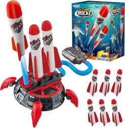 Woopie vahust raketilaskmise komplekt pumbaga, 6 raketti