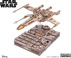 Ugears Star Wars X-Wing Luke Skywalkeri hävitaja puidust 3D mehaaniline pusle