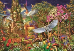 Puzzle 1500 pieces Woodland fantasy garden