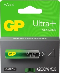 Aluselised patareid GP Ultra+ AA 4 tk