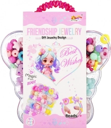 Stringing beads butterfly – bracelet and necklace making kit