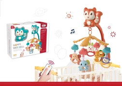 Voodikarussell Oravaga projektori ja kaugjuhtimispuldiga