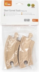 Puidust rööpad väikesed kurvid, ühilduvad Maximiga – 4 tükki