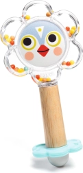 Rattle with Mirror Baby Flower