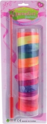 Gymnastics ribbon for children with plastic rod