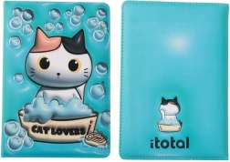 Notebook A5 blue in hardcover with foam cover 96 sheets