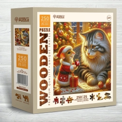 Wooden city puidust pusle Kass ja hiir 250 tükki