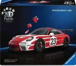 3D puzzle RAVENSBURGER Iconics: PORSCHE 911 GT3 Cup Salzburg – 108 pieces