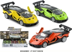 Metallist mänguauto 1:32 tagasivedu mehhanismi ja tuledega