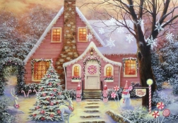 Puzzle Sweet Plum Cottage 1000 Pieces