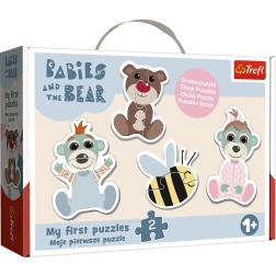 Puzzle Baby Classic Sõbralikud beebid – BOBAŠKI I MIŚ (Trefl)