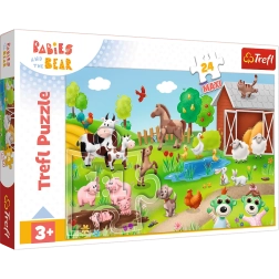 Puzzle 24 Maxi BOBASKI AND ANIMALS Trefl