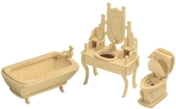 WOODCRAFT puidust 3D pusle vannituba