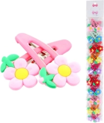 Juukseklambrid lillekestega, 2 tk (pakendis 10)