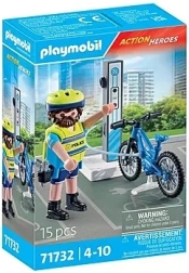 Action Heroes politsei jalgrattapatrull e‑jalgrattaga PLAYMOBIL