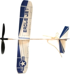 Goki balzapuu kummimootoriga lennuk Eagle Jet