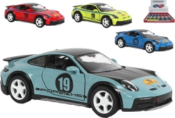 Kinsmart Porsche 911 rallye livery – die-cast metal model with pull-back (13 cm)