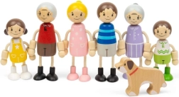 Bigjigs Toys nukumaja nukkude komplekt – pere