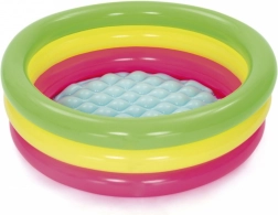 Bestway laste täispuhutav bassein 70 × 24 cm, kolm värvilist rõngast