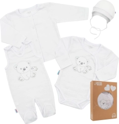 New Baby Sweet Bear newborn hospital set white 62 (3–6 months)