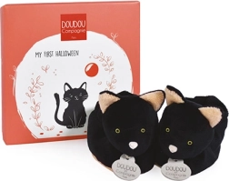 DOUDOU kinkekomplekt – esimesed papud musta kassi motiiviga 0–6 kuud