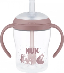 NUK Perfect Match õpetav beebipudel silikoonist joogitoruga Bear 150 ml