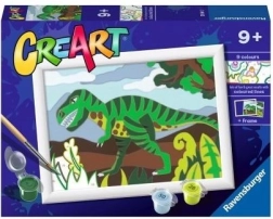 CreArt numbrite järgi maalimine – dinosaurus