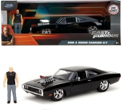 Metallist mudel Dodge Charger R/T 1970 1:24 koos kujukesega filmist „Kiired ja vihased“ – Jada Toys
