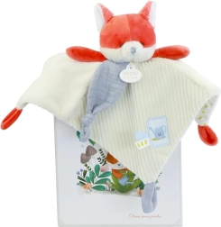 Doudou kinkekomplekt: plüüsist kaisulapp rebane Rozmarýn 27 cm