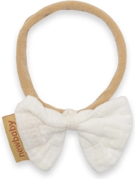 Baby headband new baby white muslin