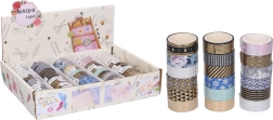 Dekoratiivne washi-teip 1,5 cm × 3 m – erinevad motiivid