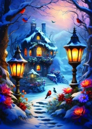 ALIPSON Puzzle Magical Winter 500 Pieces