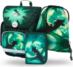 Koolikomplekt BAAGL Ergo Draak: ranits, pinal, kott