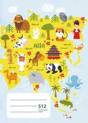 A5 koolivihik abijoontega algklassilastele, 10 lehte