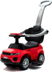 Laste sõiduk 3-ühes juhtimislati/-käepidemega BABY MIX – punane SUV
