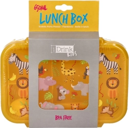 Laste suupistete karp safari 650 ml lusika ja kahvliga