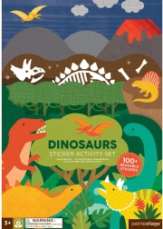 Petit Collage taaskasutatavad kleebised – dinosaurusestseen