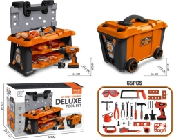 Tööriistakomplekt väikestele meistritele ratastega kohvris