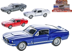 Die-cast model car Ford Shelby GT500 1967 1:38 with opening doors and pull-back