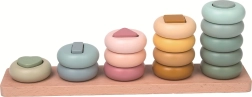 2kids toys puidust kujundite sorteerija – pastelltoonides Montessori mänguasi