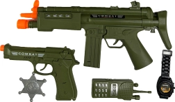 Sõjavarustuse komplekt automaadiga valgus- ja heliefektidega