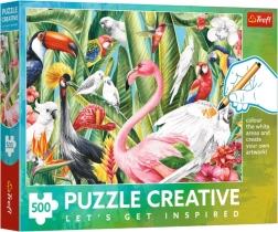 Puzzle 500 Pieces Paradise Birds Trefl