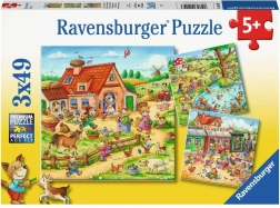 Ravensburger puzzle Holidays in the Countryside 3×49 pieces