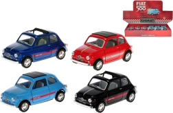 Metal car model FIAT 500 1:24 with pull-back
