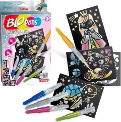 Blopens Metallic Blow Pens, Set of 8